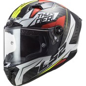 Resim Ls2 Thunder Chase Beyaz-Kırmızı Kask 