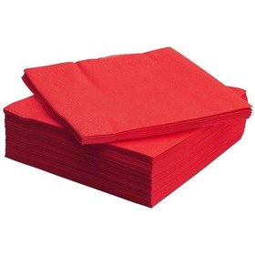 Resim Ikea Fantastisk Peçete Kırmızı 50 Adet 40 x 40 CM 