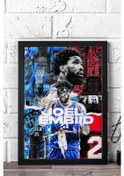 Resim Joel Embiid Çerçeveli Tablo - Basketbol Nba Posteri Tablo 