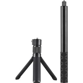 Resim Xindoker "360 Dönebilen Uzatılabilir Selfie Çubuğu Ve Tripod Seti - 120 Cm'ye Kadar Uzayabilir, Insta360 Uyumlu" 