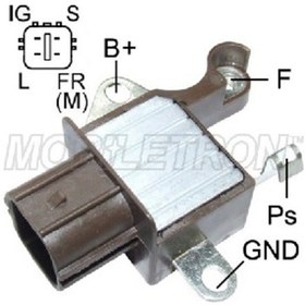 Resim 12v Alternatör Konjektör Denso Tipi Düz Soket 4 Fiş Ig-s-l-fr N11.164 