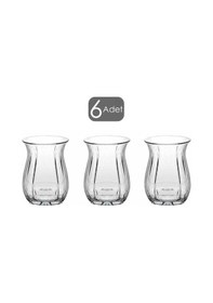 Resim Paşabahçe 42741 6 lı Çay Bardak Takımı - Kulpsuz Bardak Seti Şeffaf 