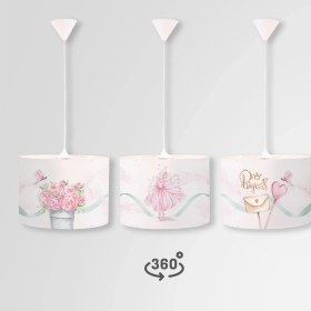 Resim Popcorn Kids Ocean Ballerına Daire Sarkıt Aydınlatma (Large) 