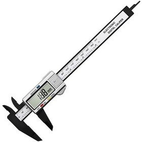 Resim Monyee 0-150mm Yüksek Hassasiyetli Dijital Caliper, Lcd Ekranlı İç/dış Çap Ölçüm Aracı, 0.1mm Keskinlik, lama Tuşu İle Abs-pc Malzeme 