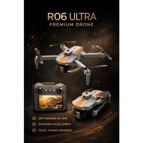 Resim Peachtec R06 Ultra 4K Drone Çift Kameralı | Uzun Uçuş Süresi | Engel Sensörlü Katlanabilir Drone 
