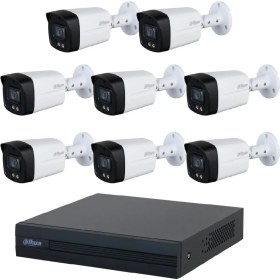 Resim Dahua 8 Kameralı 40 Metre Renkli Gece Görüşlü Fullhd Dahili Mikrofonlu Kamera Seti 