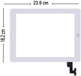 Resim Apple iPad A1397 ile Uyumlu Tablet Dokunmatiği Beyaz 