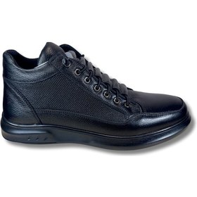 Resim Dropland 9014 Siyah Ortopedik Tabanlı Bağcıklı Erkek Günlük Ayakkabı 42 Siyah 