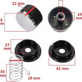 Resim Termikel Uyumlu Düğme 4 Lü Takımı Ankastre Set Üstü Ocak Düğmesi (Yayli) - 552347839 