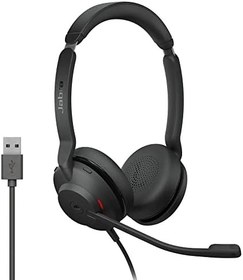 Resim Jabra Evolve2 30 kulaklık seti, gürültü önleyici stereo kulaklık, Microsoft Teams sertifikalı, 2 mikrofon çağrı teknolojisi, USB-A kablosu, siyah 