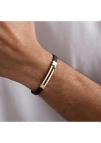 Resim Sembol Gold 14 Ayar Altın Erkek Bileklik Sosial Onix Fuel Renkli Çok Renkli 