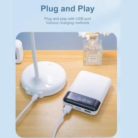 Resim Güzel Hediyem 36CM Modern Masa Lambası Felexible Boyun Tasarımı Oturma Odası Başucu Lambası Restoran Bar Masa Lambası USB Şarj Edilebilir Masa Lambası 1978 