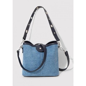 Resim Mavi Kadın Denim Çapraz Çanta (M1912129-82770) 