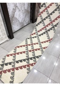 Resim Saray Halı Samyeli 10942 Wk 80X300 Krem Kırmızı Gri Yolluk ! 