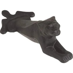 Resim LH129 Kapı Stoperi, Köpek, Dökme Demir, Siyah 