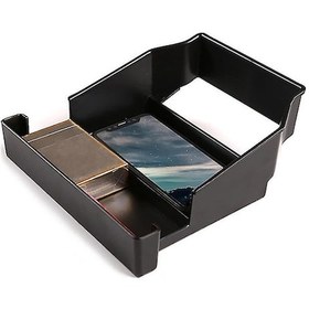 Resim Pazly 2020 Land Rover Discovery Sport Konsol Depolama Kutusu - Ekstra Organizasyon Abs Malzeme, Kolçak Saklama Kutusu, Siyah Renk 