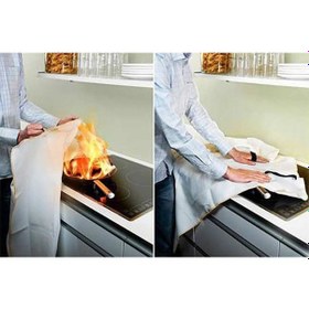 Resim Isıya Dayanıklı Yangın Battaniyesi 