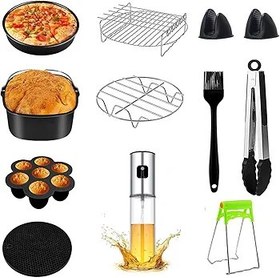 Resim Yasomi 7 inç (18 cm) 3,5L ve 4,5L Uyumlu Airfryer 11 li Set 