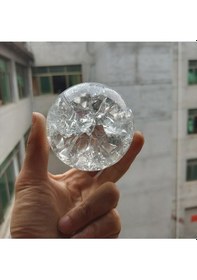 Resim Dekoratif Kristal Şelale Su Değirmeni Yedek Cam Topu Şelale Su Değirmeni Sadece Top ÇAPI 5 CM 