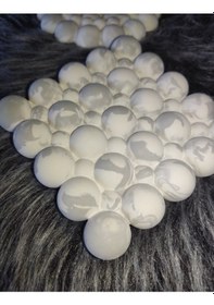 Resim Kabarcık Bardak Altlığı Set Gri Beyaz 