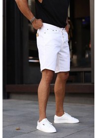 Resim Kaizer Denim Erkek Beyaz Baggy Şort Beyaz 