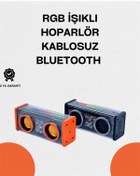 Resim Techno Stock V9 Şeffaf Bluetooth Hoparlör – Güçlü Ses ve Şık Tasarım 