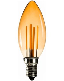 Resim Ayt Ledx Br-al05 5 Watt E14 400 Lümen Amber Rustik Ampul Dekoratip Led Aydınlatma 