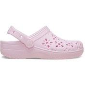 Resim Crocs Classic Floral Cut Out Clog K Çocuk Terliği 210943-6zw Pembe Pembe 
