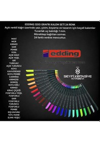 Resim Edding 1200 Grafik Kalem Seti 24 Renk 1.0 Mm Yuvarlak Uç Toptan Fiyatına Diğer 
