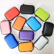 Resim 1pc Karışık Renk Sert Kabuk EVA Depolama Kart Oyunları Kutusu, Kablosuz Kulaklık Çantası, Çok Fonksiyonlu Aksesuar Kutusu, Dayanıklı Sahte Deri Gibi Malzeme, Telefon ve Kulaklık Organizatörü 