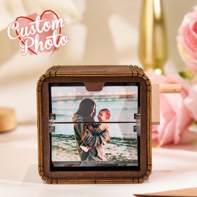 Resim Personalized 16 Photo Flipbook with Music - Hand-cranked Memory Maker - One Size 