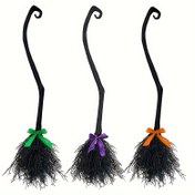 Resim 1 Adet, Kurdeleli Cadı Süpürgesi, Cadılar Bayramı Kötü Cadı Süpürgesi, Kostüm Partisi, Fotoğraf Kabini Aksesuarı, Cadılar Bayramı Dekorasyonu Prop, Funky Stil 