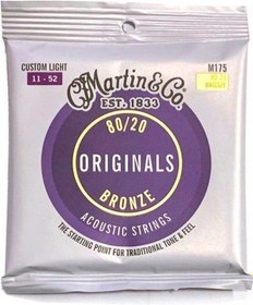 Resim Martin M175, 80/20 Bronz,Akustik Gitar Teli-(11-52)-PENA HEDİYELİ 