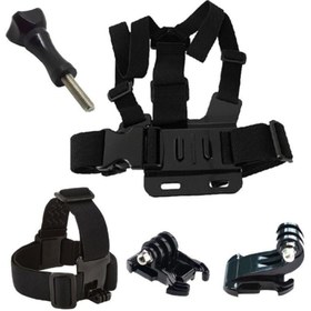 Resim Gplus J-hook Hızlı Çıkar Kafa Bandı Ve Göğüs Kemeri 5li Aksesuar Seti 