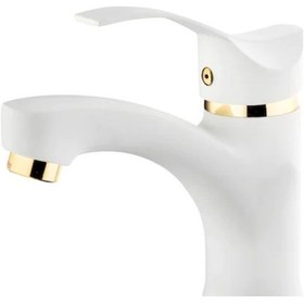 Resim Gms Akdeniz Lavabo Bataryası Beyaz - Altın Akd300 