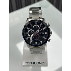 Resim Tom Jones London Siyah Kadran Çelik Kordon Erkek Kol Saati 