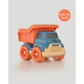 Resim Turkuaz Sesli ve Işıklı Minik Kamyon 