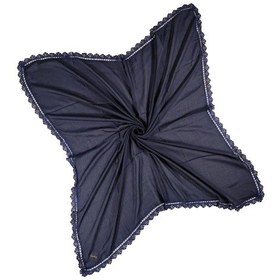 Resim Mim Eşarp Enba Pamuklu İğne Oyalı Namaz Ve Mevlüt Örtüsü 110x110 Cm Lacivert 