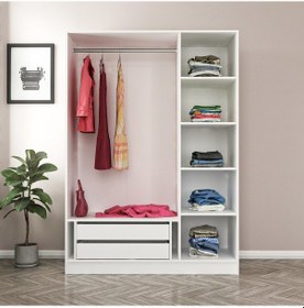 Resim Minar Kale Country 3 Kapak 2 Ç Zincir Dolap - E.beyaz 190cm 