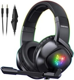 Resim K19 Led Işıklı Mikrofonlu Gürültü Önleyici Profesyonel Oyuncu Gaming Kulaklık 