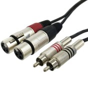 Resim 2 Rca Erkek- 2 Xlr Dişi Kablo 3 metre 