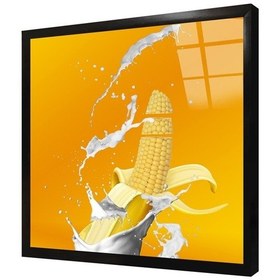 Resim Muz Mısır Manipülasyon Çerçeveli Cam Tablo-173416 