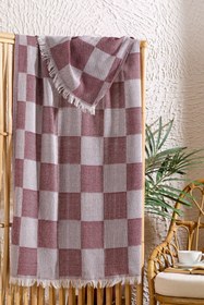 Resim Dama Bordo Peştamal 90x160 cm - Bordo / 90x160 
