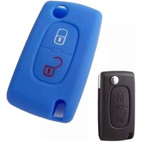 Resim Peugeot 206 207 307 308 406 407 407 3008 5008 Silikon Anahtar Kıl 