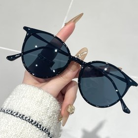 Resim 1 adet Kadın Yuvarlak Çerçeve Vintage Şık Günlük Moda Gözlüğü için Günlük Dekorasyon 