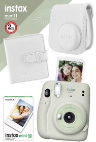 Resim Fujifilm Instax Mini 11 Yeşil Fotoğraf Makinesi Ve Kare Albümlü Hediye Seti 22 