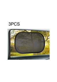 Resim Sones 3 Parça Araç Filesi İpliği Güneş Kremi Elektrostatik Pencere Güneşlik Örtüsü, Boyut: 51 X 31cm 