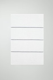 Resim Unda Spuma Bathmat - 50x75 cm Premium Ayak Havlusu - Beyaz 