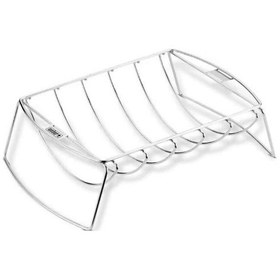 Resim Weber 6469 Premium Grilling Rack Izgara Rafı Kaburga & Rosto Desteği Q 300/3000 & 22 + Kömürlü Uyumlu -51 
