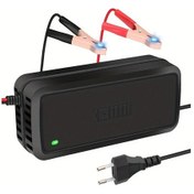 Resim Honeybeeshop 12v5a Siyah Akıllı Motosiklet Akü Şarj Cihazı Pulse Akü Şarj Aparatı 